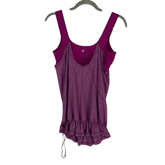 Lululemon Run Time Tank Top with Built In Bra Women Size 8 Pink Active - Picture 5 of 10